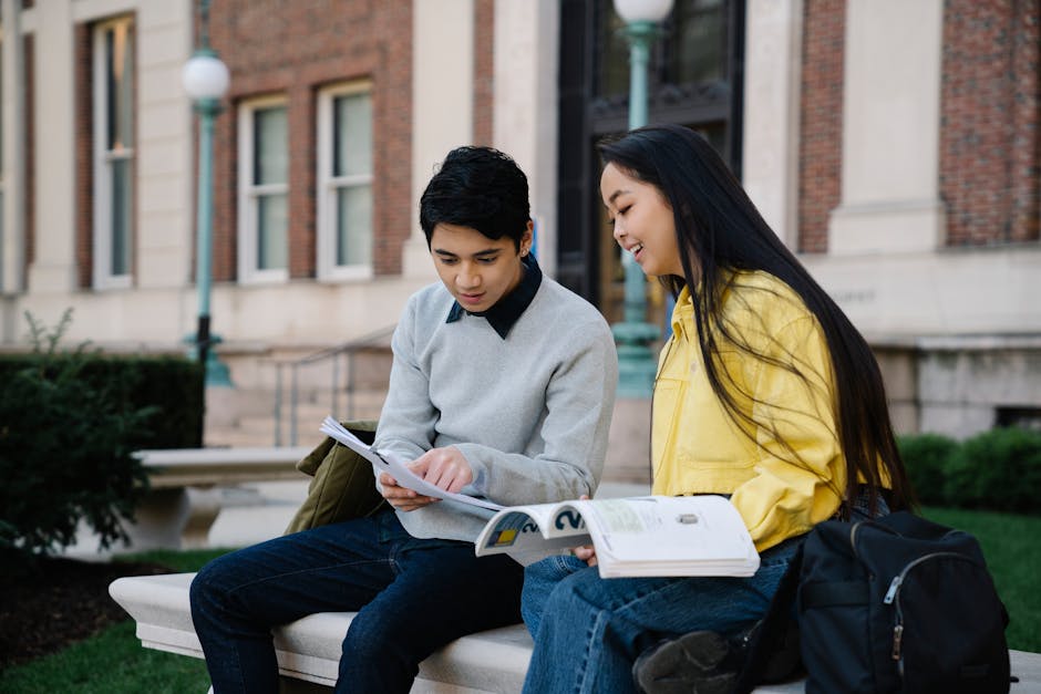 International student documents and passport