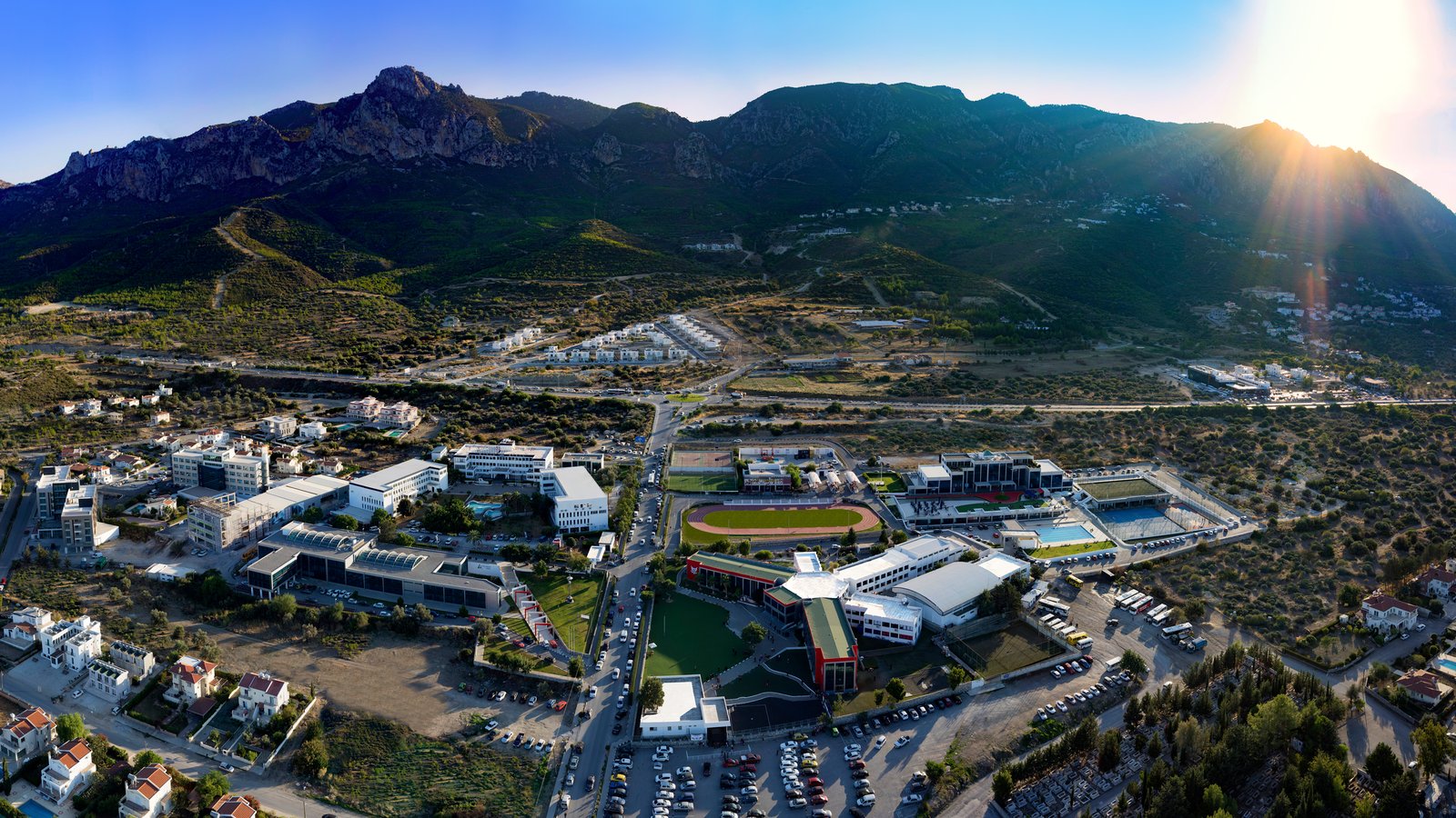 Girne American University campus in Kyrenia